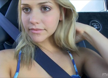 Jessica's Valentine With Natural Tits Fingering Her Pussy