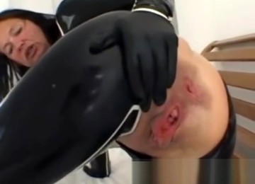 Latex Angel Black Anal Solo