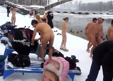 Mixed Group Skinny Dipping