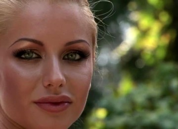 Eva Cifrov The Hot Blonde Slovakian Girl Poses Naked In The Courtyard