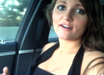 Kenzie Vaughn Moans While Being Fingered In The Car - HD