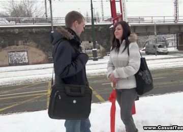 Teen Hooker Gets Cumshot After Hardcore Cock Fucking And BJ