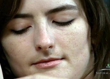 Kinky Hairy Chick With Massive Milk Cans Spreads Her Slit