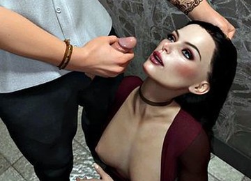 Exciting Games: Wife Sucks Her Husband Off And Leaves With Her Face Covered In Cum In The Toilet Ep. 8