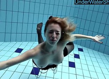 Hot Blonde In Stockings Nothing