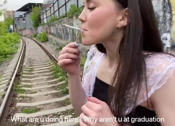 Graduation Ended With A Creampie From Stepbrother!