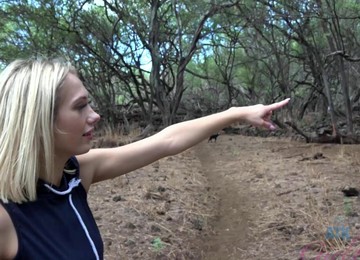 Beautiful Blonde Stranger Sky Pierce Pissing For The Camera