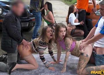 Outdoor Orgy Leads These Fine Women To Mind-blowing Pleasures