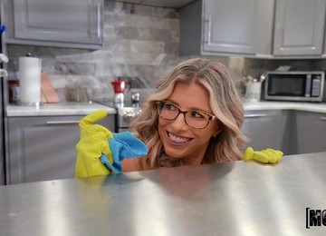 Lucky Dude Fucks Sexy Housewife And Her Stepdaughter