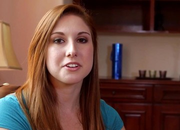 Cute Redhead Gives Nice Blowjob - Creampie