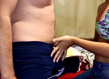 Big Ass Fucking Dry In Jeans Until He Cums In Her Underwear, He Cums In Pants Lapdance