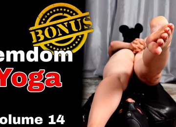 Femdom Yoga Mistress Submissive Female Domination Bondage BDSM Real Amateur Couple FLR Milf Stepmom