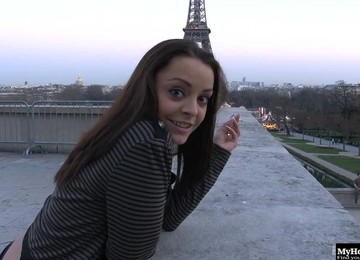 Pretty Parisian Brunette With Big Boobs, Liza Del Sierra, Gets Down For Some Interracial Sex