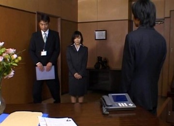 Yui Aina Moans While Being Fucked By Her Boss In The Office