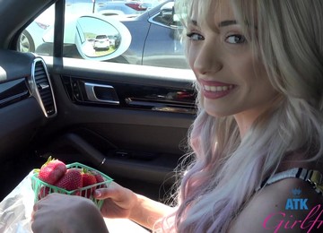 Cute Blonde Babe Cecelia Taylor Spends A Day With Her BF Outdoors