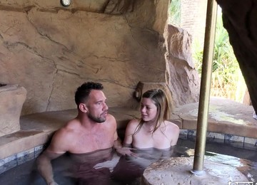 Mia Collins Moans While Being Fucked In The Pool By Her Hubby