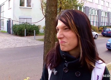German College Girl Pickup And Have Intercourse By Huge Male Pole Casting