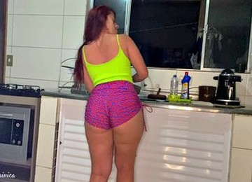 Hot Maid In Very Short Shorts