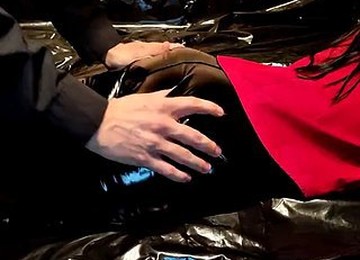 Fuck My Tight Pussy In Ripped Leather Leggings