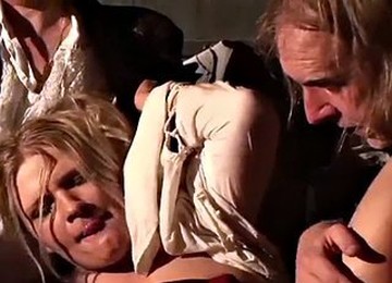 Blonde Magda Jailed For BDSM Gang Bang