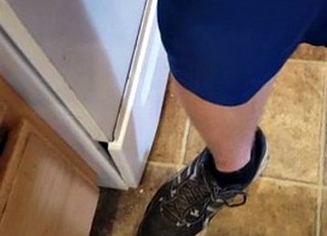 Reflection Of Massive Tits On Bed And Small View Of Cunt