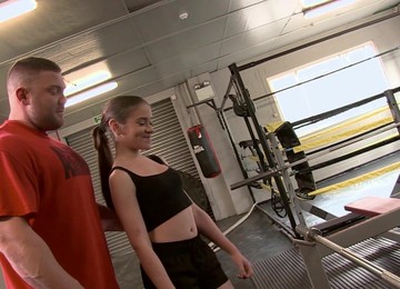 Slutty Chick Lucie Bee Seduced Her Personal Trainer For Sex