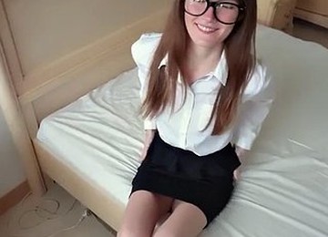 POV - Mirari Hub Fucks Your Spex Slut Girlfriend After A Hard Day At Work