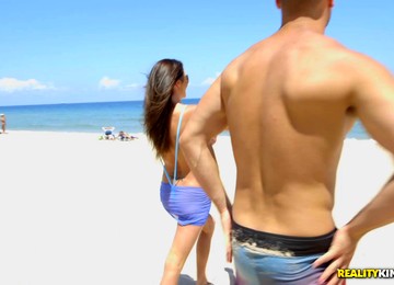 Slutty Slingshot Swimsuit On A Hot Milf Fucking In Reality Porn