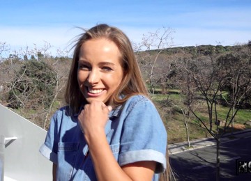 Wild Outdoors Fucking With Pretty Czech Model Ends With A Facial