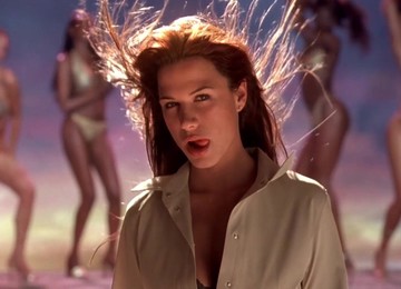 Rhona Mitra Teasing With Her Tongue In Beautiful Non-nude Scene