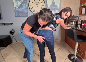 Calças de ganga apertadas