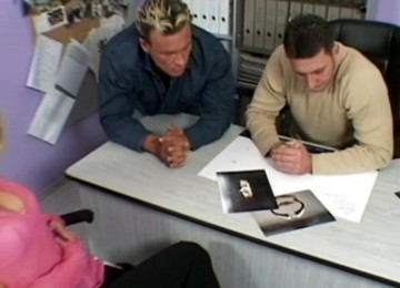 Euro Shopkeeper In A Sexy Corset And Stockings Gets Fucked