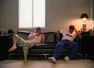 Chick With Nice Hooters Covered In Cum After Fucking Two Hunks