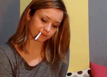 Smoking Hot Brunette Babe With Just Awesome Huge Knockers Worked On Webcam