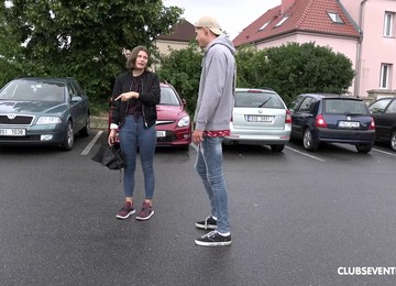 Sexy Brunette Grace Carson Fucked On The Beach By A Stranger