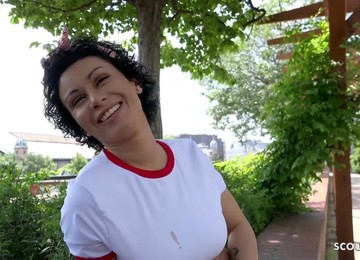 GERMAN SCOUT - DEEP BUTT FUCKING ORGASM FOR SLUT STACY AT REAL STREET CASTING - Big Cock