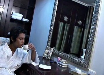 Bathing And Banging With The Big Tits Lboy Babe