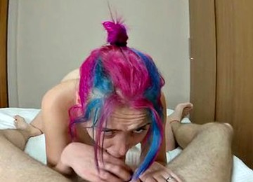 She Made Him Cum Twice!! Blowjob Handjob And Footjob