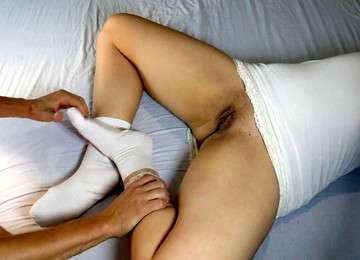 Socks Feet, Candid Moccasins With Socks