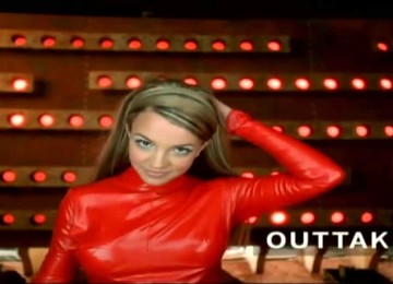 Britney Spears In Red Latex