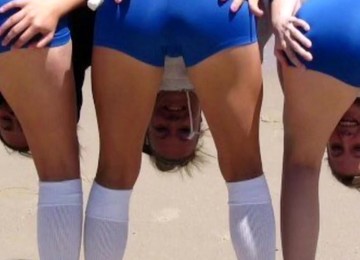 VOLLEYBALL ASS TIGHT SPANDEX SHORTS DAMN HOT AS FUCK 2
