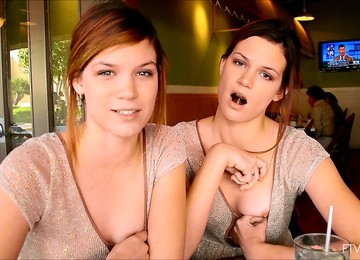 Cute Raylene And Sweet Romi Giving An Interview And Showing Their Body