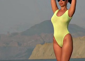 Transparent Swimsuit And Nude On The Beach 2 Min Hd