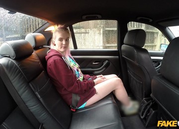 Dirty Blonde Bitch Carly Gets Fucked In The Back Of The Police Car