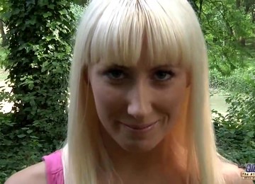 Blonde Babes Are Sharing A Grandpas Dick In The Backyard And Enjoying Every Second Of It