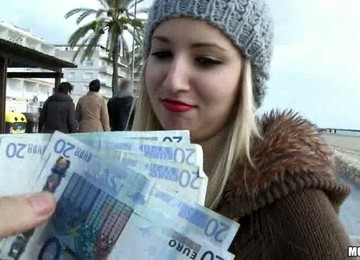 Money Will Make That Blonde Hoe Do Everything With Hard Cock