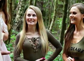 CFNM BDSM Blowjob And Handjob Outdoor 4 Subdominant Babes