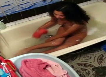 Just A Cute Indian Young Babe In The Bath Tub On Hidden Cam