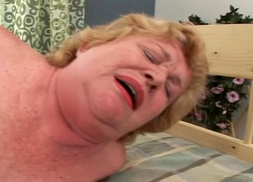Fat Granny Alice B Gets Her Ugly Pussy Mercilessly Drilled