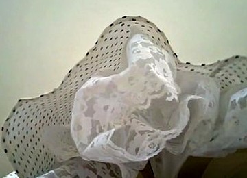 Garter Belt With Ivory Stockings